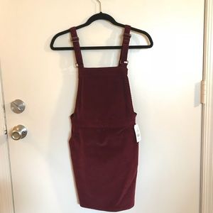 NEW Corduroy overall dress with pockets